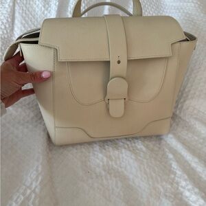 Senreve Cream Backpack Structured Design